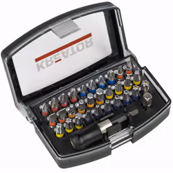 Description détaillée du produit Produit: Embouts de vissage en coffret Contenance: 32 pièces (30 embouts de vissage + carré  ...