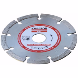 Disque diamant béton, pierre - Alésage 22,2 mm 1 disque 115 mm 1,9 mm disques à segments pour la coupe des briques, tuiles, b ...