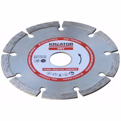 Disque diamant béton, pierre - Alésage 22,2 mm 1 disque 230 mm 2,4 mm disques à segments pour la coupe des briques, tuiles, b ...