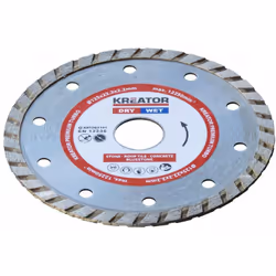 Disque diamant universels turbo - Alésage 22,2 mm 1 disque 125 mm 2,2 mm Disques à jante continue cannelée pour la coupe rapi ...
