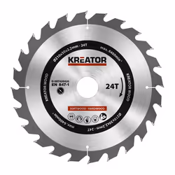 Lame de scie circulaire à carbure 24 dents 210 mm