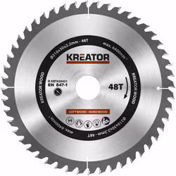 1 lame de scie circulaire 254 mm 3,0 mm 40 dents - alésage 30 mm Idéales pour la coupe de tous types de bois. Livrées avec ba ...