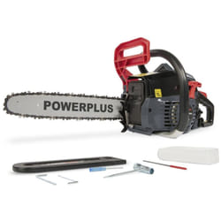 Powerplus - Tronçonneuse Thermique POWEG2010 - Élagueuse à Essence de 37,2 cc, Guide de 350 mm et Réservoir de Carburant de 0,31 l, Outillage de