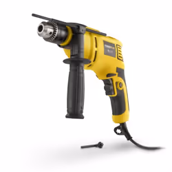 Avec cette perceuse à percussion Powerplus de 650 W, percez sans effort des trous dans des matériaux durs tels que le bois, l ...