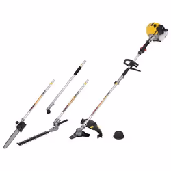 Powerplus Multi-Outil de Jardin Thermique POWXG3026 - 427 cc Taille-Haie Coupe-Bordure Tronçonneuse et Débroussailleuse 1160  ...
