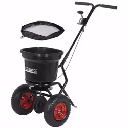 Epandeur professionnel 3 à 3,6 m 13,5 kg KRTGR9005 Idéal pour la diffusion de semences, d'engrais ou de sel. Epandage dosable ...