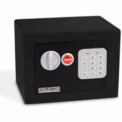 Description détaillée du produit : produit: coffre-fort marque: Kreator type: électronique dimensions du coffre: 17x23x17 cm ...