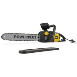 Powerplus Tronçonneuse Électrique POWXG1009 - Élagueuse Électrique de 2400 W, Guide de 400 mm, Lubrification Automatique de Chaîne, Outillage de