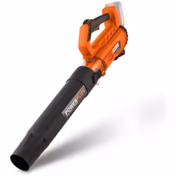 Les feuilles sont soufflées et rassemblées rapidement grâce au puissant moteur 20 V de ce souffleur à feuilles sur batterie.  ...