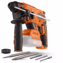 Ce marteau perforateur 20V sans fil de Dual Power avec moteur sans balais fait littéralement face à chaque matière et chaque  ...