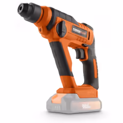 Ce marteau perforateur 20 V sans fil de Dual Power n’a pas moins de trois fonctions. Vous pouvez l'utiliser pour visser, fore ...