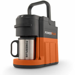Dual Power Machine à Café Portable POWDP60810 - Cafetière de 40 v pour Dosettes ou Café Moulu - sans Batterie ni Chargeur - Powerplus