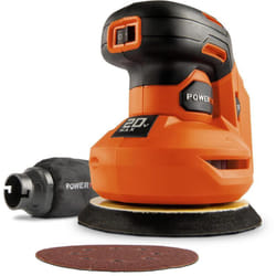 Powerplus - Dual Power Ponceuse Excentrique Sans Fil de 20 v POWDP50400 - Papier Abrasif ᴓ125 mm, 24 000 min-1 - avec 1 Sac à Poussière et 1 Feuille