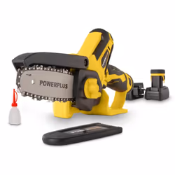 Évitez les branches en surplomb et entretenez vos arbustes et arbres avec cette élagueuse puissante et sans fil de Powerplus. ...
