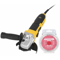 Meuleuse d'Angle Électrique de 900 w POWXAGS1 - Disque Abrasif ø 115 mm - Meuleuse Compacte et Ergonomique - Avec 5 disques - Powerplus