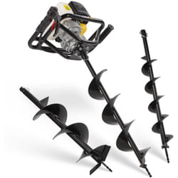 PowerPlus Tarière POWXG50551 - 52 cc - 3 têtes 100, 150 et 200 mm - Outillage de Jardin