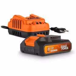La batterie et le chargeur Dual Power POWDP90620 sont compatibles avec les outils de bricolage sans fil de 20V. La batterie a ...