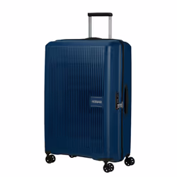 American Tourister Spinner Expandable, Chariot, Casque à coque dure, Bleu, Marine, Cabine, Polypropylène (PP), 4 roue(s)