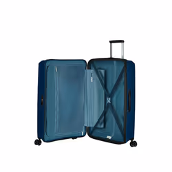 American Tourister Spinner Expandable Chariot Casque à coque dure Bleu, Marine 101,5 L Polypropylène (PP)