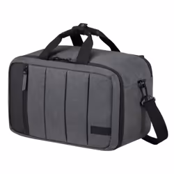 American Tourister 147031-8412 bagage Sac fourre-tout de voyage Carapace molle Noir, Gris 23,5 L Polyester recyclé