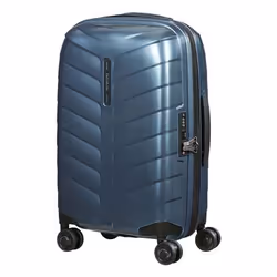 Samsonite Attrix, Valise, Casque à coque dure, Bleu, Steel Blue, 4 roue(s), Fermeture à glissière