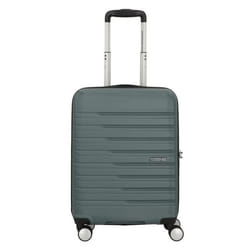 Valise cabine rigide American Tourister Flashline 55 cm - Dark Forest - 4 roulettes 360° - Cadenas TSA