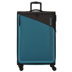 Valise souple American Tourister Daring Dash 77 cm - Noir/Bleu - 4 roulettes 360° - Cadenas TSA