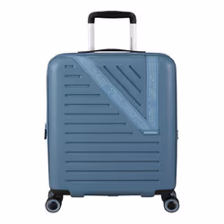 American Tourister Valise gris bleu pour femme et homme - Dynabelt Spinner 55 / 20 Exp TSA S Rainstorm Blue 297785
