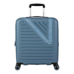 American Tourister Valise gris bleu pour femme et homme - Dynabelt Spinner 55 / 20 Exp TSA S Rainstorm Blue 297785