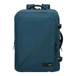 American Tourister Sac à dos gris bleu noir pour femme et homme - Take2Cabin Travel Backpack L Harbor Blue 307268