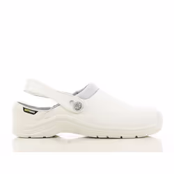 Sabot de cuisine léger CORTINA Cortado - Cuir blanc - Taille 47