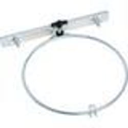 Support écuelle pour fixation sur mur ou panneau de chenil simple Flamingo Bruce