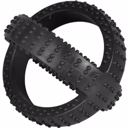 1 Balle Gladiator noir ø 13.5 cm jouet pour chien Matériau : caoutchouc naturel et très résistant Jouet à mastiquer, Soins de ...
