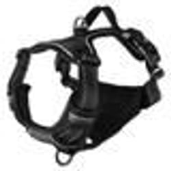 Harnais pour chien Flamingo Balou noir - Tailles M-L-XL - Pour utilisation extérieure