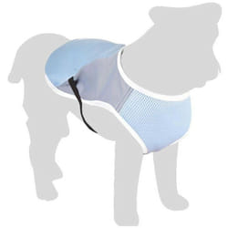 Manteau rafraîchissant frozen gris longueur 30 cm ø 38-48 cm pour chien Flamingo