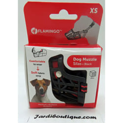 Muselière SILAS XS noir. 24 cm 30-38 cm. pour chien. - Flamingo