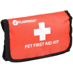 Trousse de secours taille 18 x 12 x 4 cm pour animaux domestiques. Flamingo