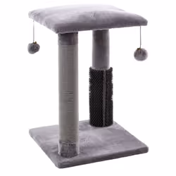 Flamingo Una, Tour griffoir pour chat, Autonome, Gris, Peluche, 7,5 cm, 20 mm