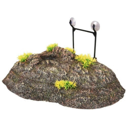 Décoration d'angle île flottante pour tortues, 32.5 cm. Flamingo