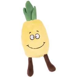 Peluche fruity Ananas jaunes, dimension longueur 30 cm . largeur 11 cm. épaisseur 7 cm. jouet peluche couineur. Peluche fruit ...