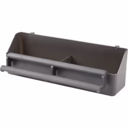 Mangeoire double Bob pour oiseaux de volière 2 x 180 ML Fabriquée en plastique, facile à nettoyer et dotée d'une perche pour  ...