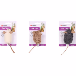 1 souris SUAVA jouet pour chat. dimension : largeur 5 cm. longueur total 15 cm. avec catnip , intérieure papier bruissant. pe ...
