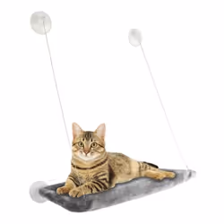 Lit Hamac pour chat produit en kit dimension du hamac largeur 55 cm x 30 cm x 3 cm d'épaisseur dimensions extérieur avec vent ...