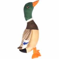Peluche Canard Paloma brun 33 cm, pour chien Matériau : peluche couinement au ventre et son crépitant sur les ailes dimension ...