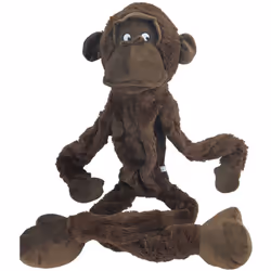 Jouet Singe Madina marron 100 cm pour chien dimension largeur tête 29 cm longueur 100 cm épaisseur tête 21 cm convient pour l ...