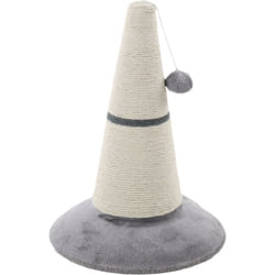 Flamingo - Cône griffoir, Elmo gris et blanc ø 33 x 45 cm pour chat
