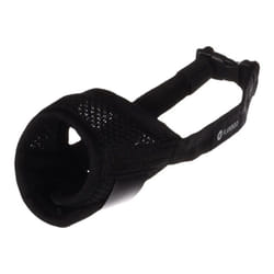 Muselière noir en nylon doux taille xs pour chien Flamingo