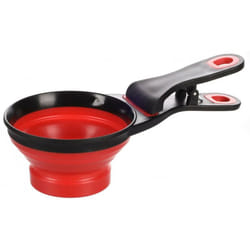 Flamingo - Pelle à nourriture de 237ml, 2 en 1 clip pour refermer les sacs de croquettes chat et chien