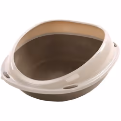 Bac à litière Jota S taupe dimension: longueur 45 x largeur 35 x hauteur 15 cm hauteur entrée 10 cm couleur taupe beige Matér ...