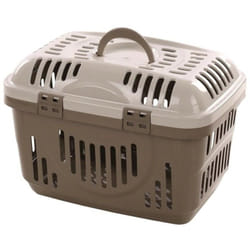 Flamingo - Cage de transport Darva taupe 48.5 x 33.5 x 33 cm animaux max 8 kg